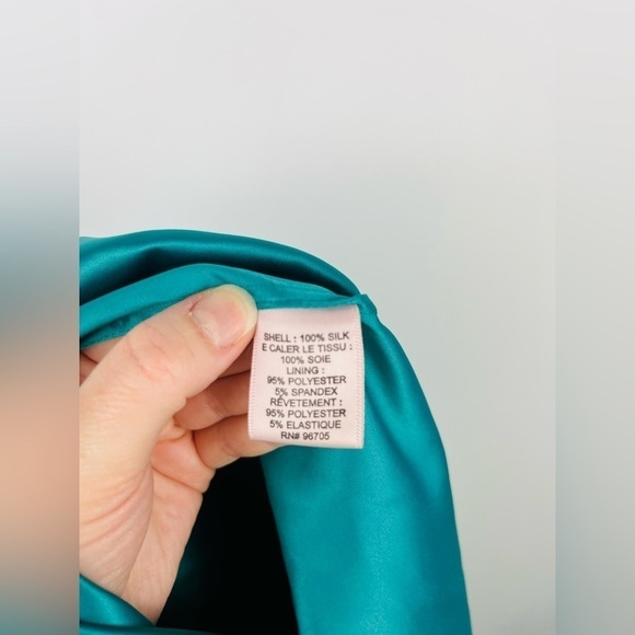 Vintage Rebecca Taylor Ombré Ruffle Silk Slip Dress - Picture 6 of 7